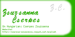 zsuzsanna cserpes business card